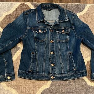 Talbots Women's Denim Jean Jacket Classic Long Sleeve Size Medium